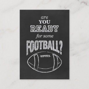 Cartão De Visita você está pronto para um pouco de futebol?