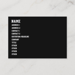 Cartão De Visita você não é HIP HOP