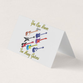 Cartão De Visita Você Nunca Pode Ter Muitas Guitarras