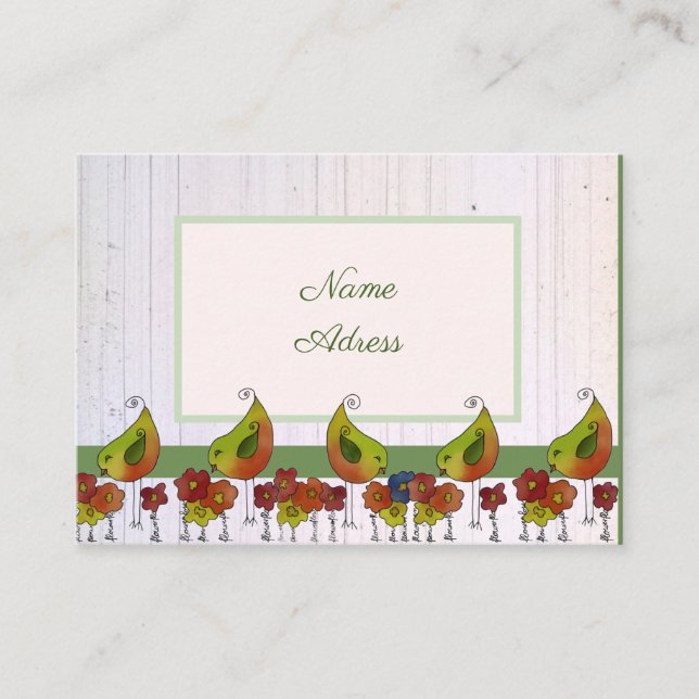 Cartão De Visita Vogelborte (Frente)