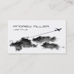 Cartão De Visita Voo afastado/avião do jato/agente de viagens