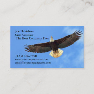 Cartão De Visita Voo de Eagle