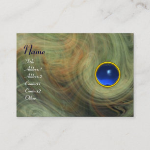 Cartão De Visita VORTEX LEVE  SAPPHIRE azul amarelo cinza