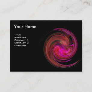 Cartão De Visita VORTEX MONOGRAM CLARO violeta rosa preto vibrante