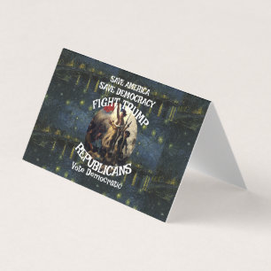 Cartão De Visita VotePolítico Patriótico Trump Partido Republicano