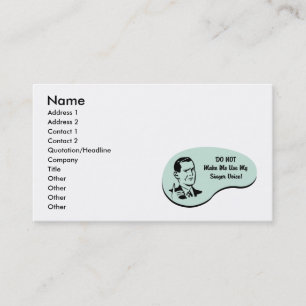 Cartão De Visita Voz do cantor