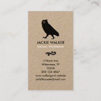 Walking Owl Silhouette | Vida selvagem simples