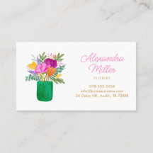 Watercolour Floral Bouquet Florist