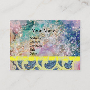 Cartão De Visita WAVES, brilhante, cor-de-rosa vibrante