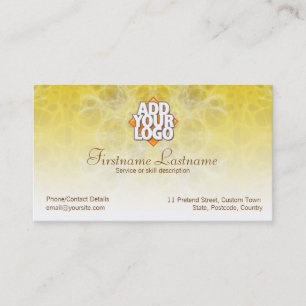 Cartão de visita Web Amarelo