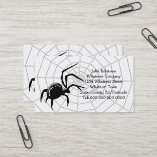 Cartão De Visita Web Aranhas