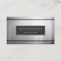 Web Developer - Premium Silver Metal
