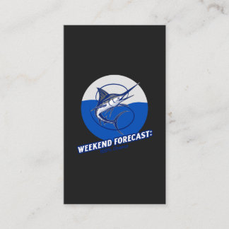 Cartão De Visita Weekend Forecast 100% Chance