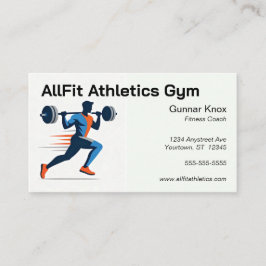 Cartão De Visita Weight Lifter Personal Trainer Fitness Coach