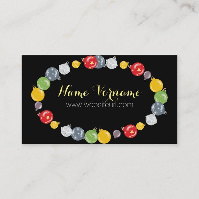 Cartão De Visita weihnachten (Frente)