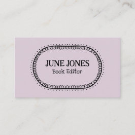 Cartão De Visita Whimsical Personalizado de Chic de Texto Wonky com