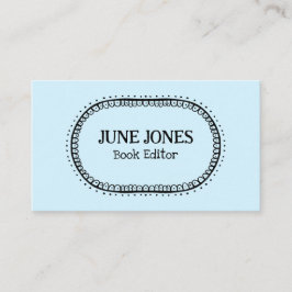 Cartão De Visita Whimsical Personalizado de Chic de Texto Wonky com