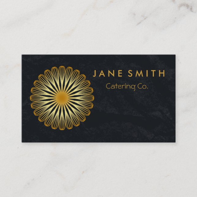 Cartão De Visita Whisk Flower Kitchen para padaria, catering (Frente)