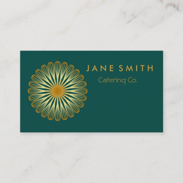 Cartão De Visita Whisk Flower Kitchen para padaria, catering (Frente)