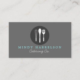 Cartão De Visita WHISK SPOON SPATULA LOGO 5 para padaria, restauraç