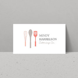 Cartão De Visita WHISK SPOON SPATULA LOGO II para a padaria, restau