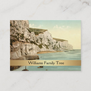 Cartão De Visita White Cliff of Dover, England Family Tree