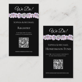 Cartão De Visita White Orchid Embbrace-Wedding Rings-Registry-