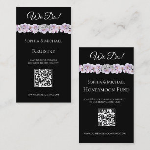 Cartão De Visita White Orchid Embbrace-Wedding Rings-Registry-