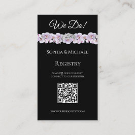 Cartão De Visita White Orchid Embbrace-Wedding Rings-Registry-