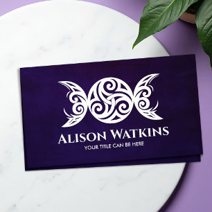 Cartão De Visita White Triskele - Lua Tripla