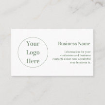 White Verde de Sage Moderna e Personalizada Mínima