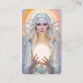 Cartão De Visita White Witch Oracle Cards