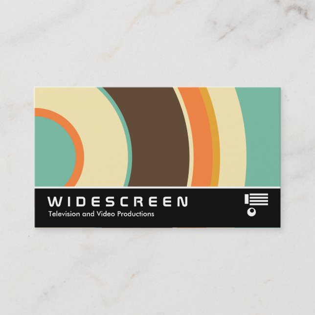 Cartão De Visita Widescreen 0428 - Colorful Circle 02 (Frente)