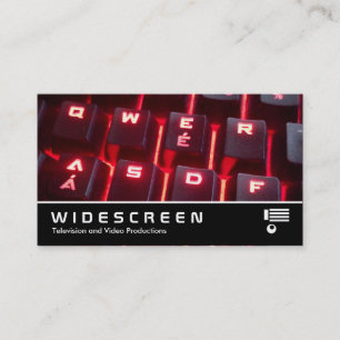 Cartão De Visita Widescreen 0516 - Teclado brilhante