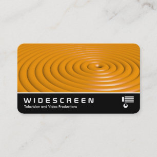 Cartão De Visita Widescreen 0549 - Anéis - Laranja