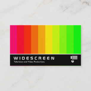 Cartão De Visita Widescreen 177 - Barras de Cores