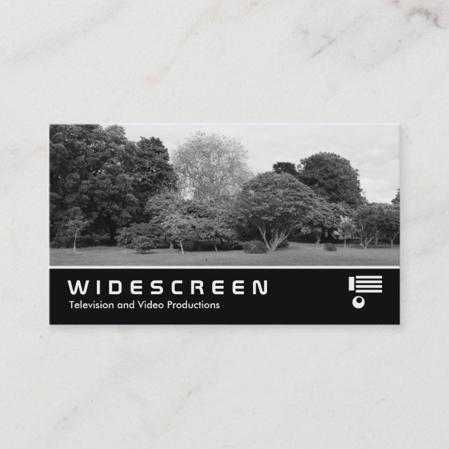 Cartão De Visita Widescreen 415 - Paisagem de Parque (Frente)