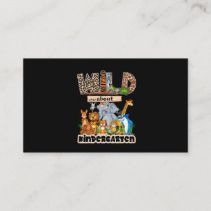 Cartão De Visita Wild Sobre O Jardim De Infância