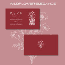 Wildflower Elegance-RSVP-Código QR-
