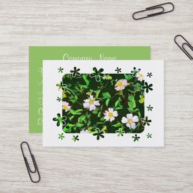 CARTÃO DE VISITA WILDFLOWERS (Frente/Verso In Situ)