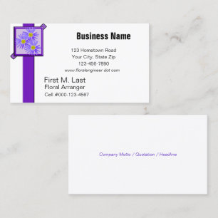 Cartão De Visita Wildflowers quadro