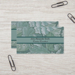 Cartão De Visita William Morris Acanthus Botanical Harmony Classic