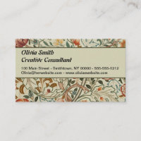 William Morris Acanthus Embroidery Floral Padrão