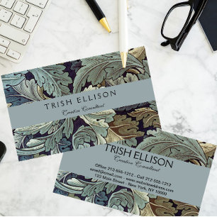 Cartão De Visita William Morris Acanthus Wallpaper Folhas