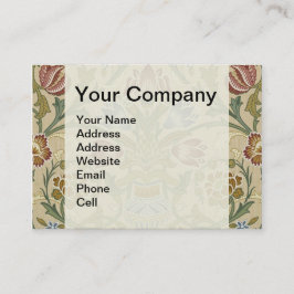 Cartão De Visita William Morris Brocade Floral Wallpaper Padrão