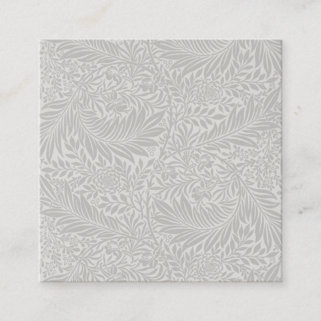 CARTÃO DE VISITA: WILLIAM MORRIS : LARKSPUR (Frente)