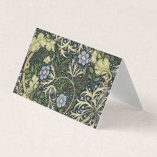 Cartão De Visita William Morris Seaweed Pattern Floral Vintage Art