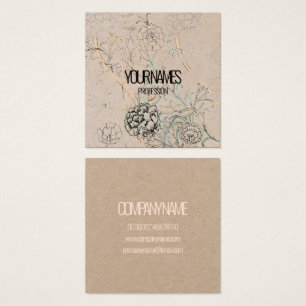 CARTÃO DE VISITA: WILLIAM MORRIS : WILD TULIP