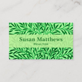 Cartão De Visita William Morris Willow Pattern, Light Jade Green