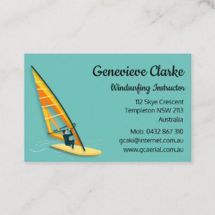 Cartão De Visita Windsurfing